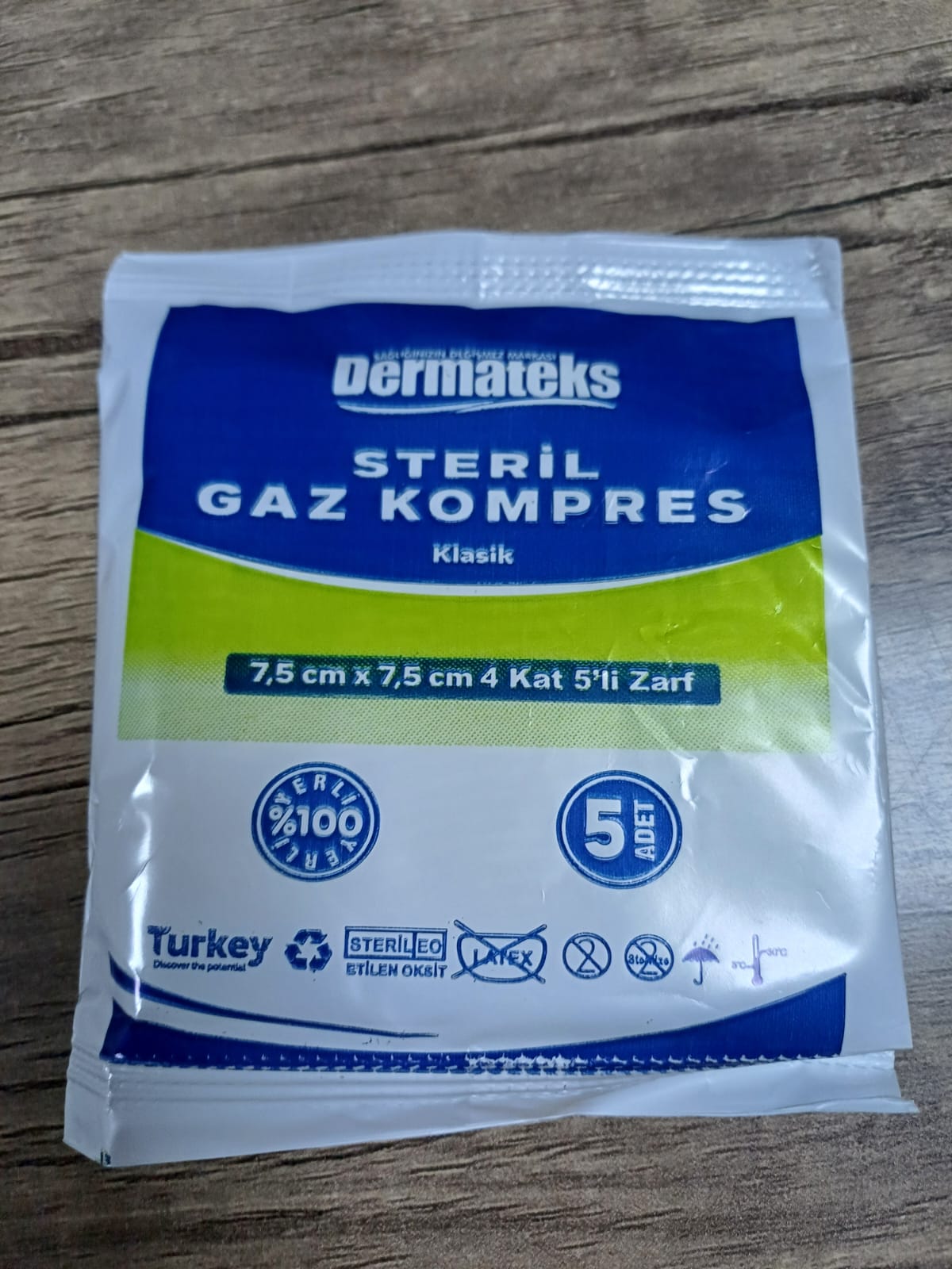 Dermateks Steril Gaz Kompres Spanç 5'li